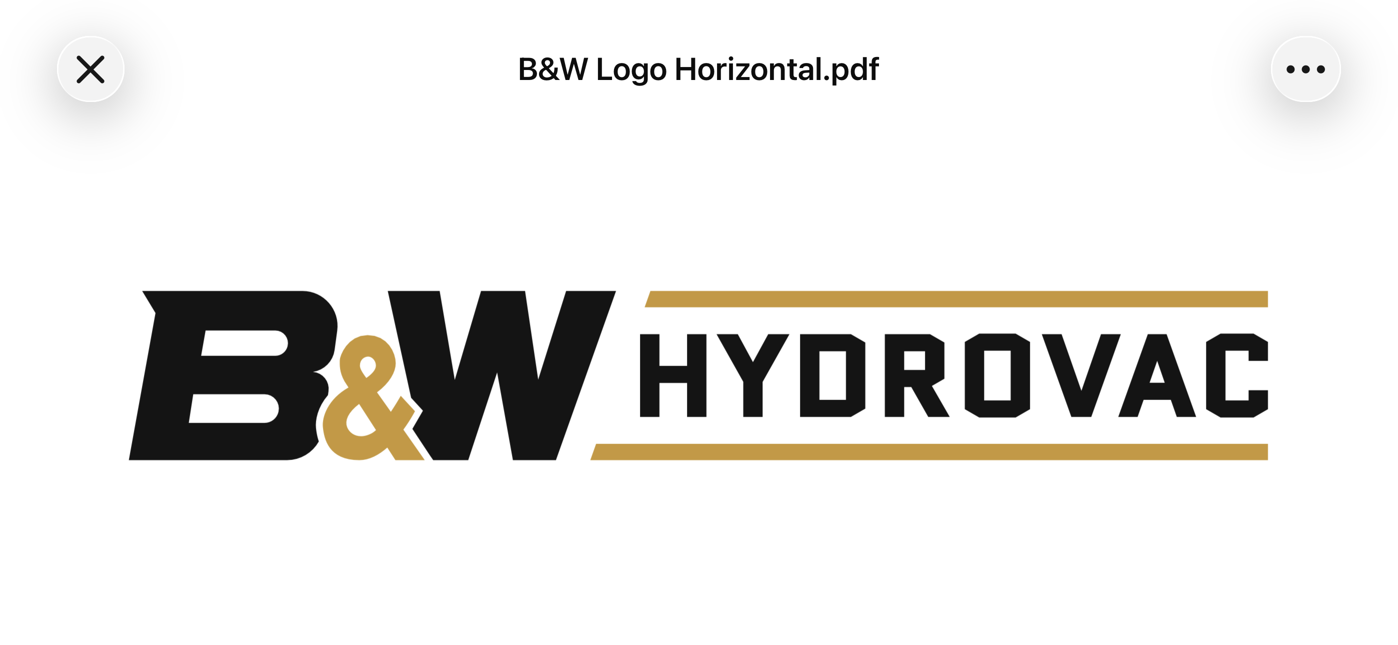 B&W Hydrovac and Site Solutions logo